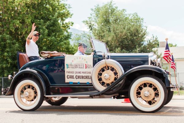 Antique automobile at the 2019 Butlerville Days Celebration